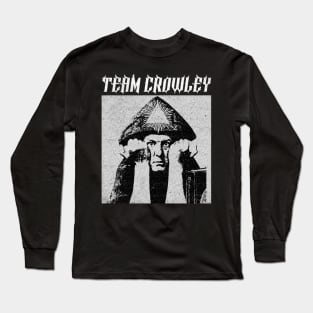 Team Crowley ††† Occultist Vintage-Style Design Long Sleeve T-Shirt